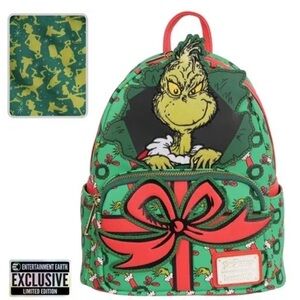 Loungefly Entertainment Earth Exclusive How The Grinch Stole Christmas Backpack
